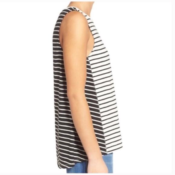 Madewell Forward Seam Striped Slub Cotton Tank Womens Size Small - Picture 11 of 11